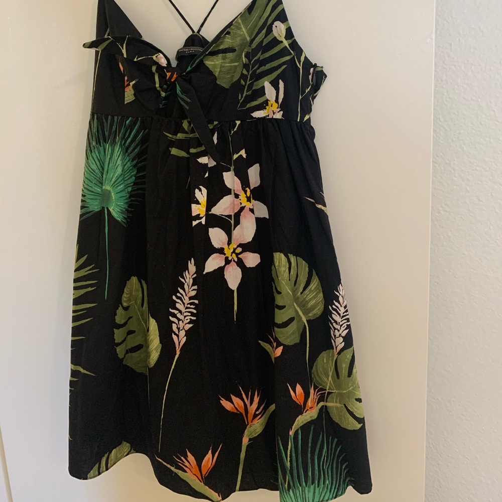 Zara tropical print dress